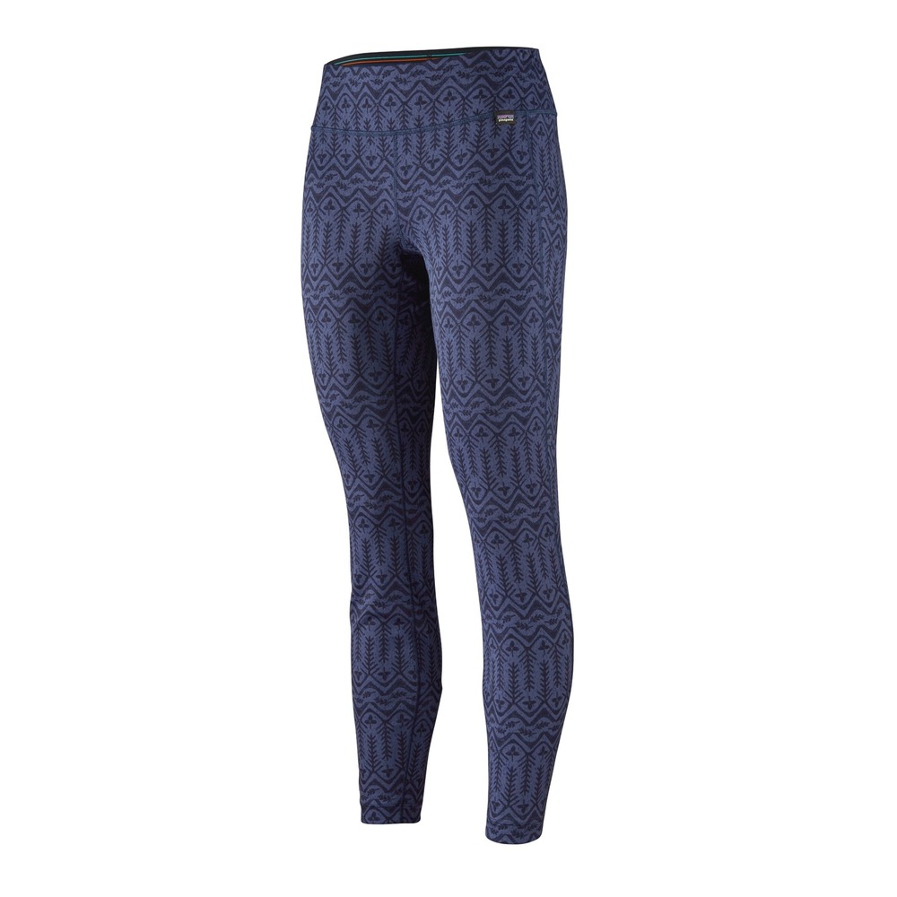 Patagonia Capilene Midweight Baselayer Bottoms Women Small Sidekick Classic Navy